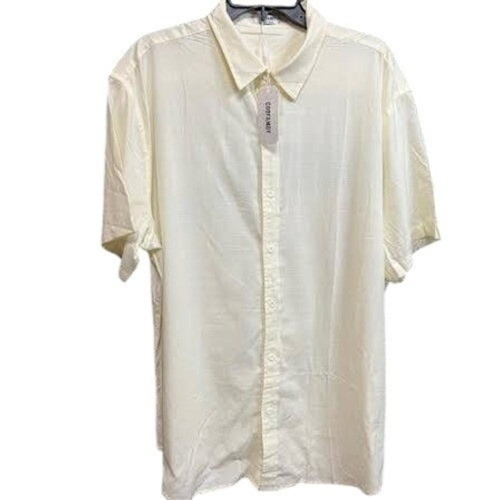 Men's Button Down Short Sleeve Shirt Casual Top Dress‎ Summer